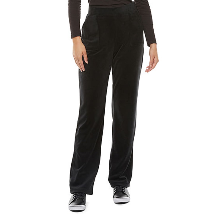 Juicy By Juicy Couture Velour Mid-Rise Bootcut Sweatpant