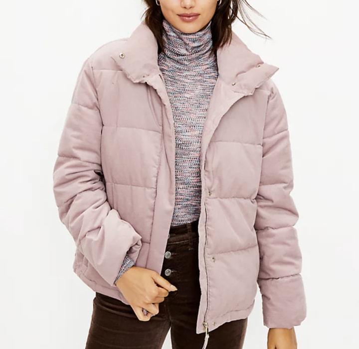 pink bubble coat forever 21