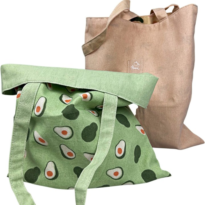 wildfloraLA Double-Sided Grocery Shopping Tote