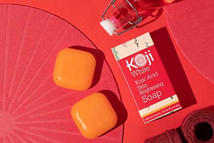 Pure Kojic Acid Skin Brightening Soap for Glowing &amp; Radiance Skin, Dark Spots, Rejuvenate, Uneven Skin Tone (2.82 oz / 2 Bars) | Maximum Strength, SLS-free, Paraben-free - Dermatologist Tested