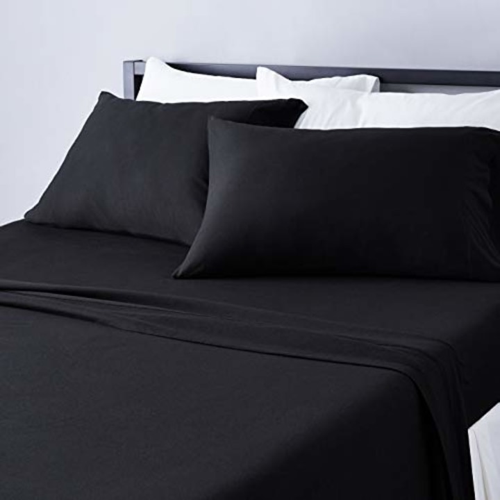 Amazon Basics Cotton Jersey Bed Sheet Set