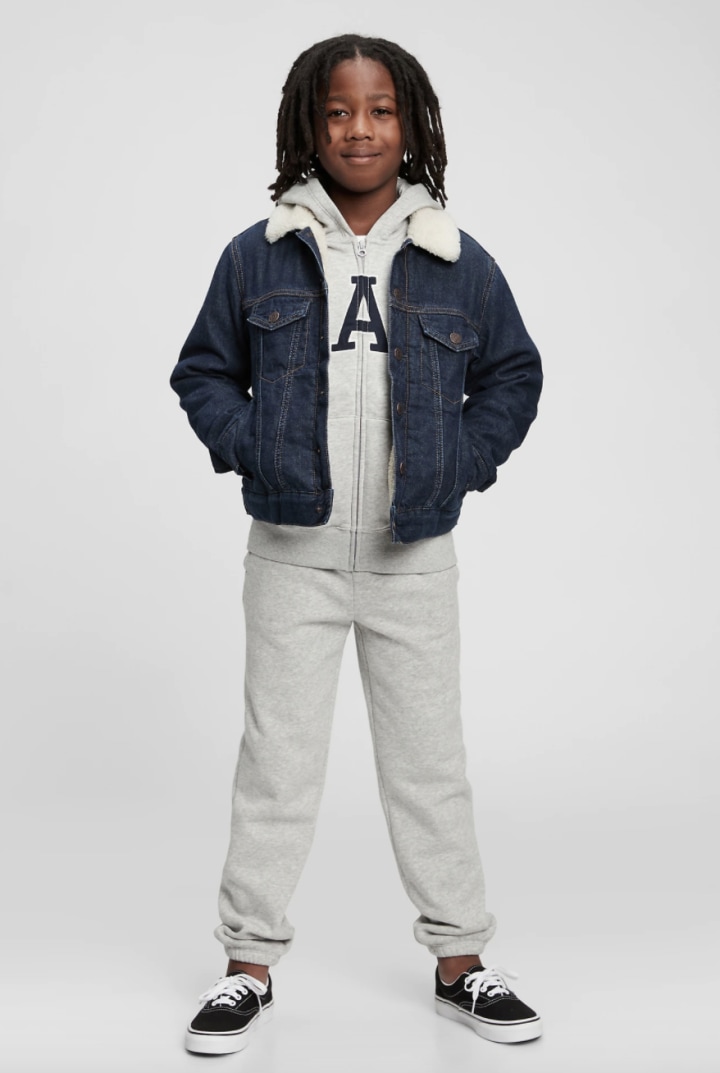Gap Kids' Sherpa Lined Denim Jacket