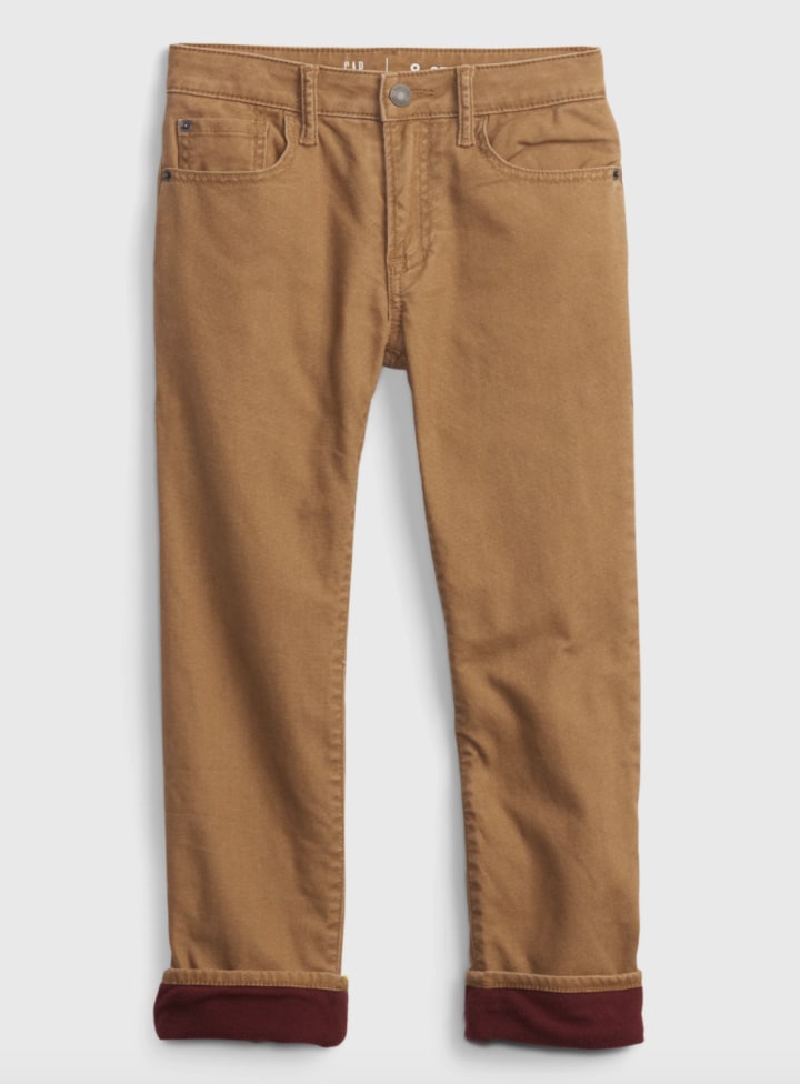 Gap Lined Straight Jeans with Washwell