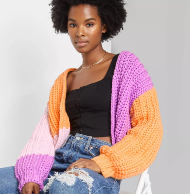 Wild Fable Crafted Chunky Knit Cardigan