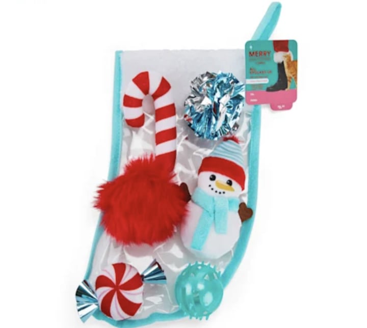 Merry Makings All Stocked Up Holiday Stocking Cat Toy Gift Set