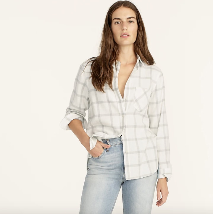Classic-fit shirt in flannel