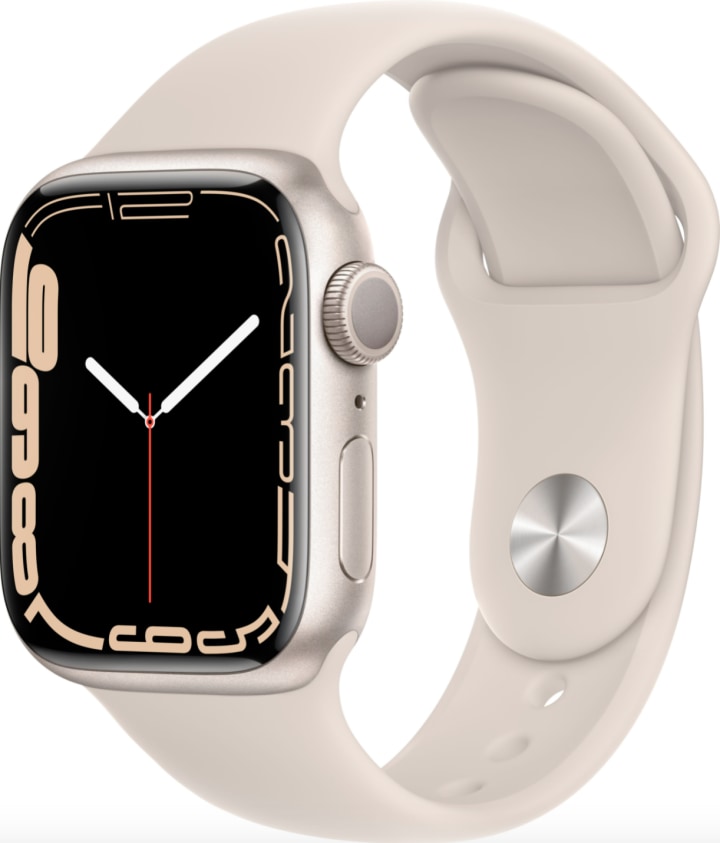 Apple Watch Starlight Aluminum Case with Sport Band