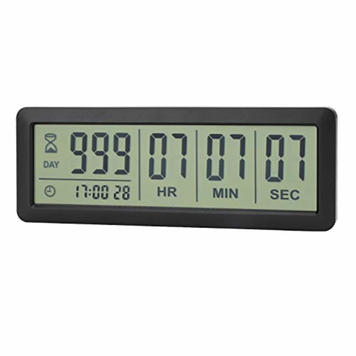 AIMILAR Digital Countdown Days Timer - AY4053-Black Upgraded Big 999 Days Count Down Clock for Vacation Retirement Wedding