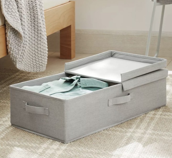 Brightroom Under Bed Fabric Bin with Lid