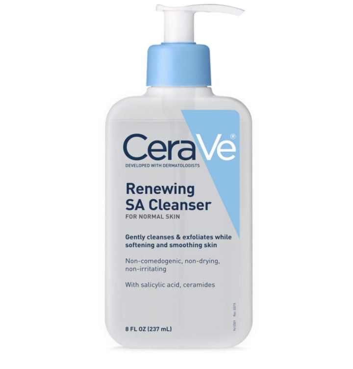 glowing skin cerave sa cleanser