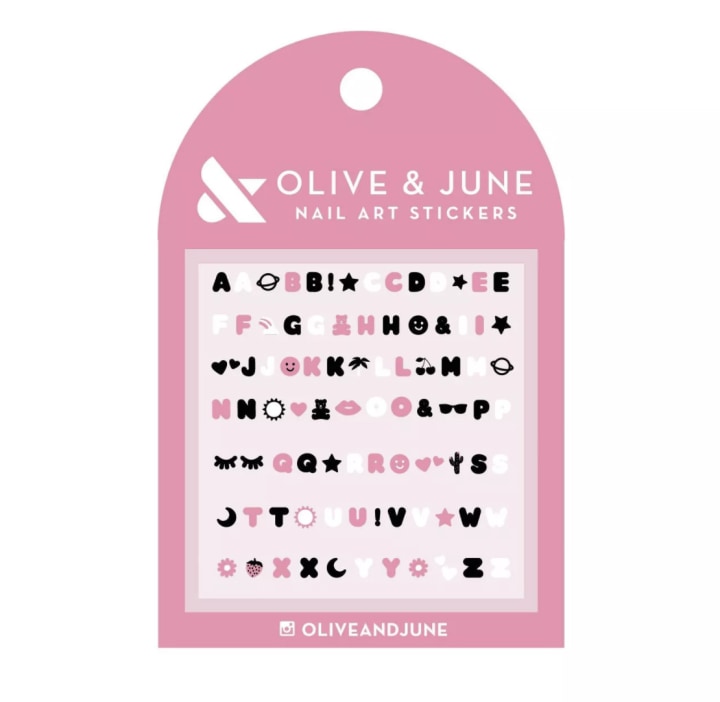 Olive & June Say It with Bubble Letters Nail Stickers
