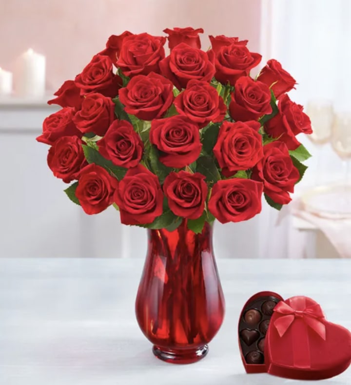 1-800 Flowers Two-Dozen Red Roses