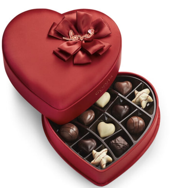 Godiva Valentine’s Day Fabric Heart Chocolate Gift Box