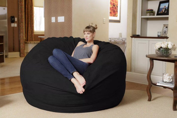 6' Bean Bag with Memory Foam and Washable Cover