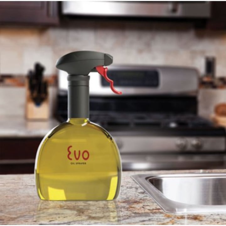 Evo Oil Sprayer Bottle, Non-Aerosol for Olive Oil and Cooking Oils, 18-ounce Capacity