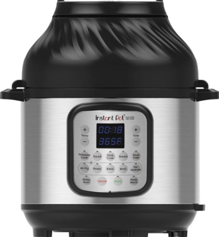 Instant Pot 8 Quart Duo Crisp 11-in-1 Electric Pressure Cooker with Air Fryer