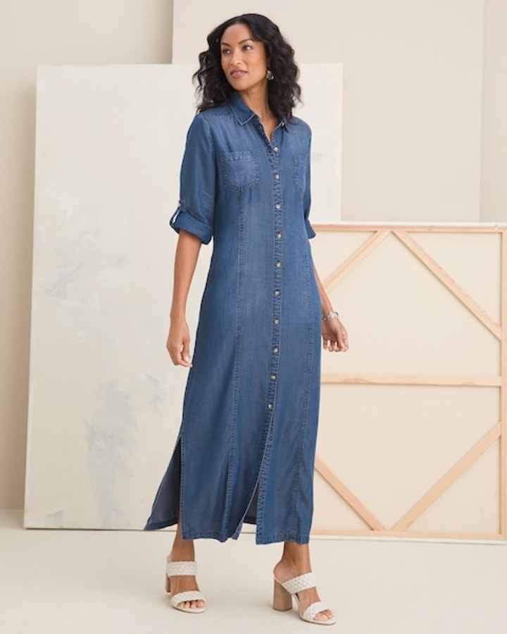 Denim Maxi Dress