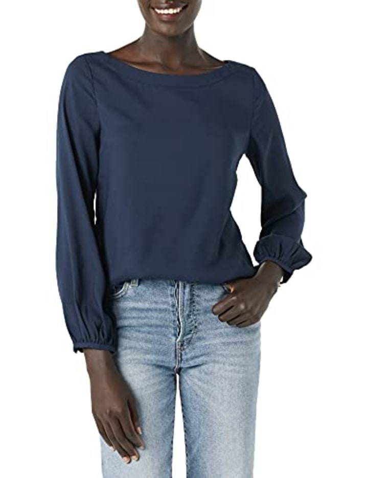 Amazon Essentials Georgette Blouson Sleeve Shirt