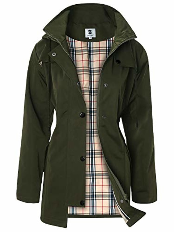 womens rain mac with hood