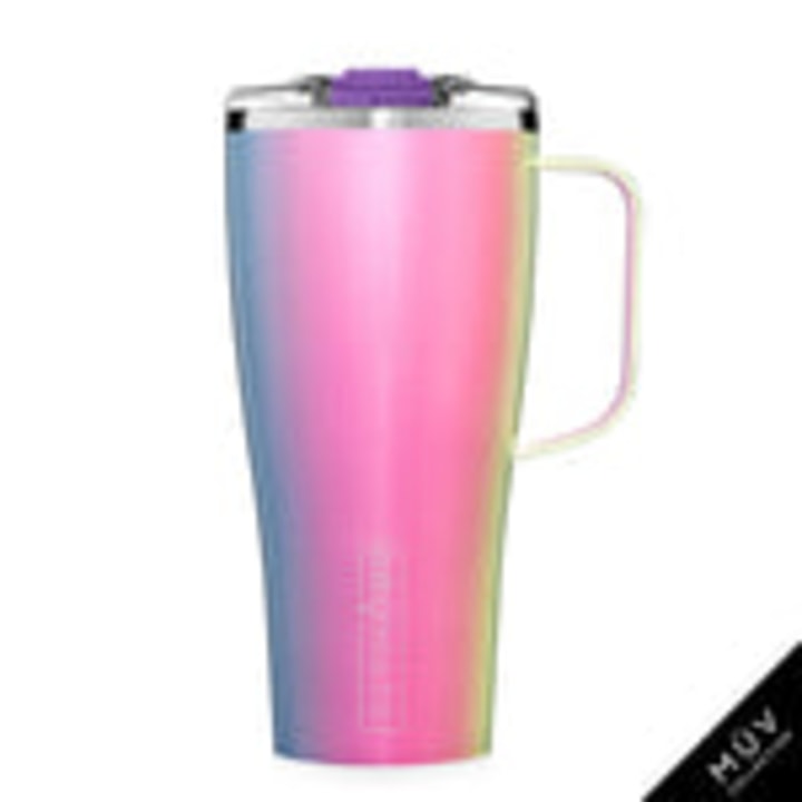 TODDY XL 32oz Insulated Coffee Mug | Glitter Rainbow