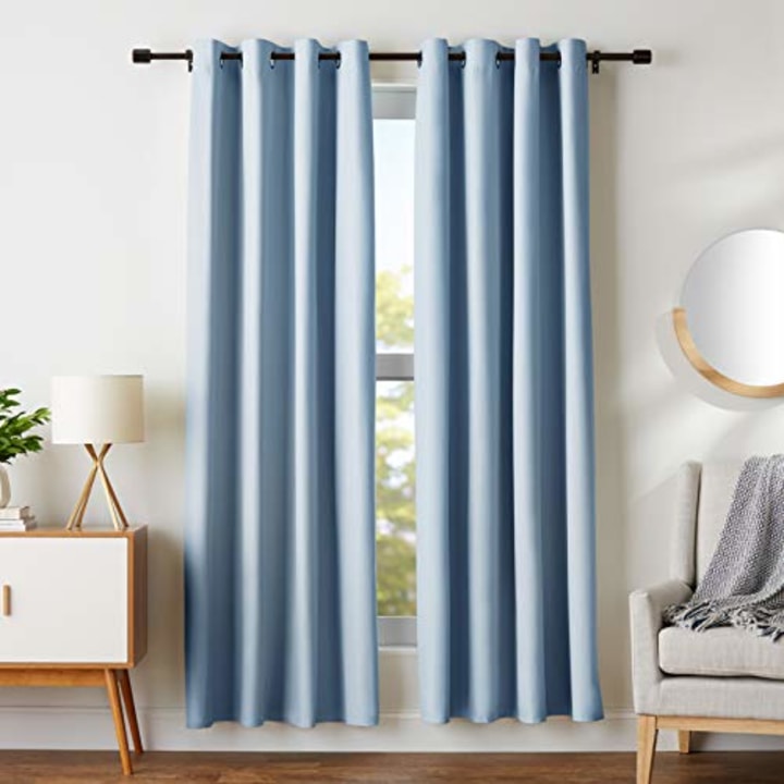 52x54 Inch, Teal Room Darkening Window Drapes 2 Panels for Living Room Rutterllow Blackout Curtains for Bedroom Grommet Top