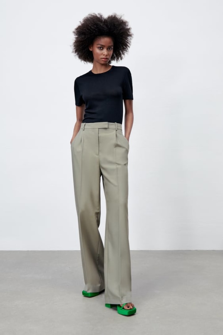 zara wide leg pants