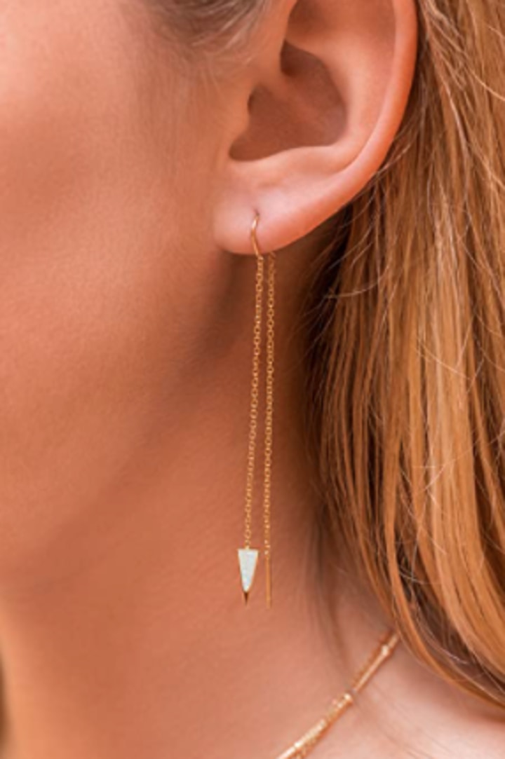 Dagger Threader Earrings for Women