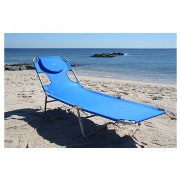 Ostrich Face Down Beach Chaise Lounger - Deltess