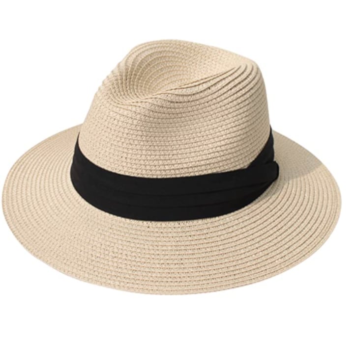 Wide Brim Straw Roll-Up Sun Hat