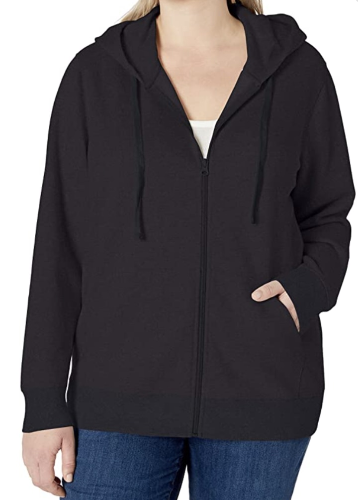 Womens Classic Active Tops Hoodie Jacket Sweatshirt Zip-Up Zipper Hooded Coat