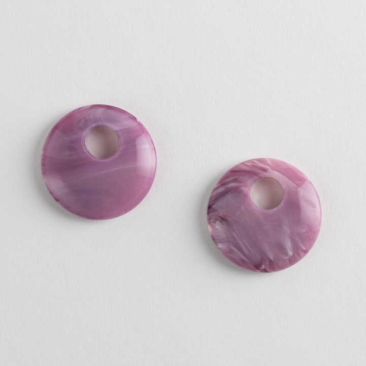Disc Charms in Orchid