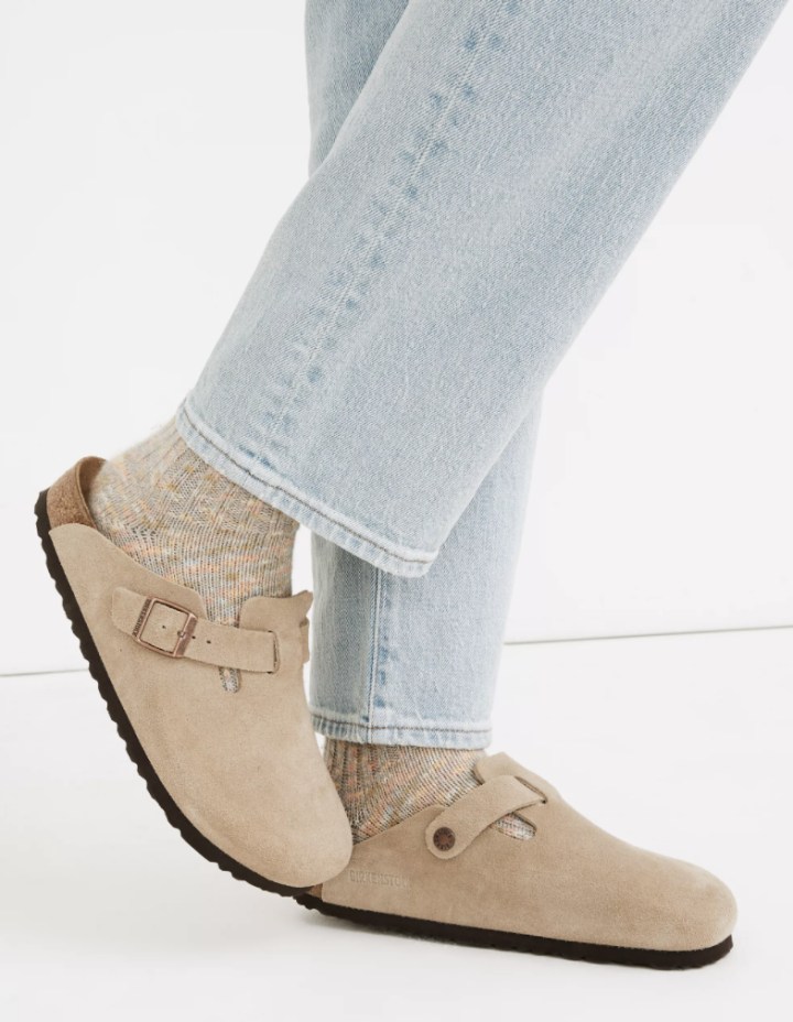 Boston Suede Soft Footbed Clogs