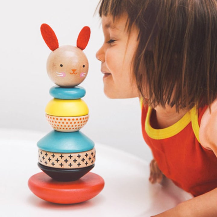 Wooden Stacking Toy - Modern Bunny