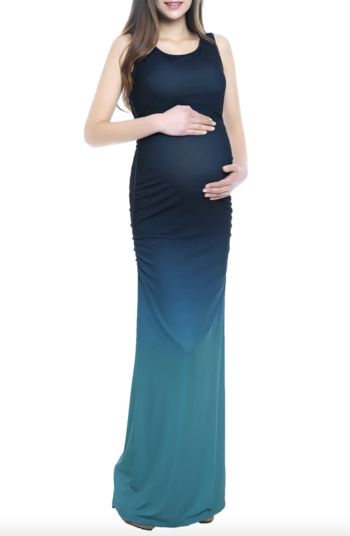 Maternity "Sonia" Ombre Tank Column Maxi Dress