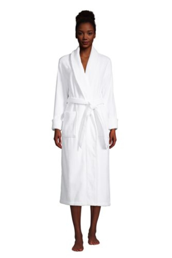 Women&#039;s Cotton Terry Long Spa Bath Robe