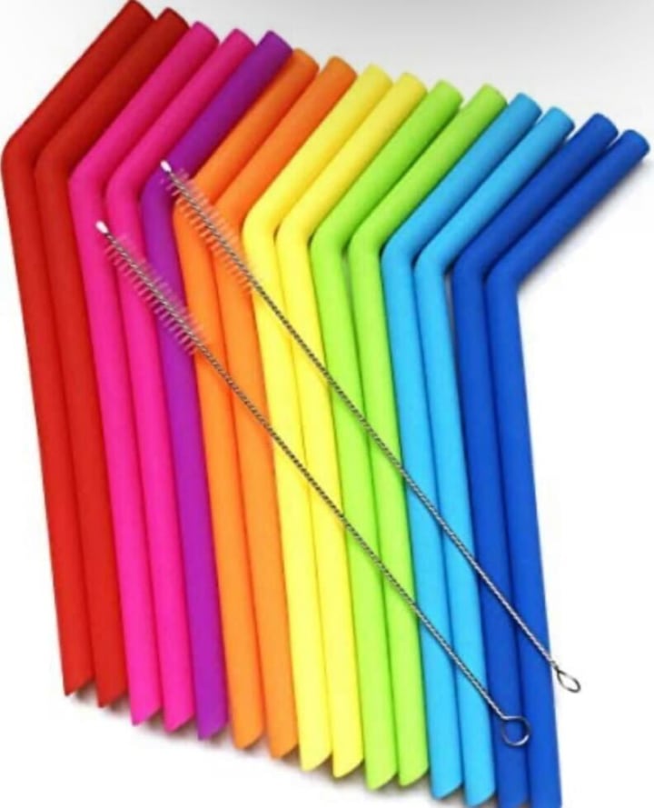 Reusable Silicone Straws 