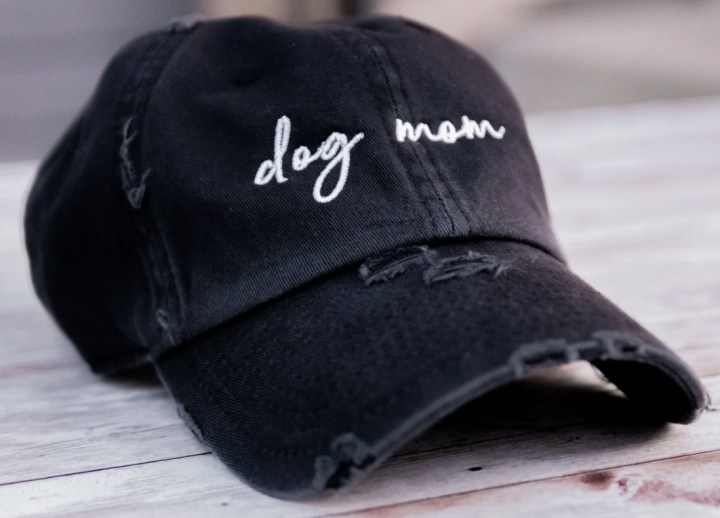 Dog Mom Distressed Baseball Hat