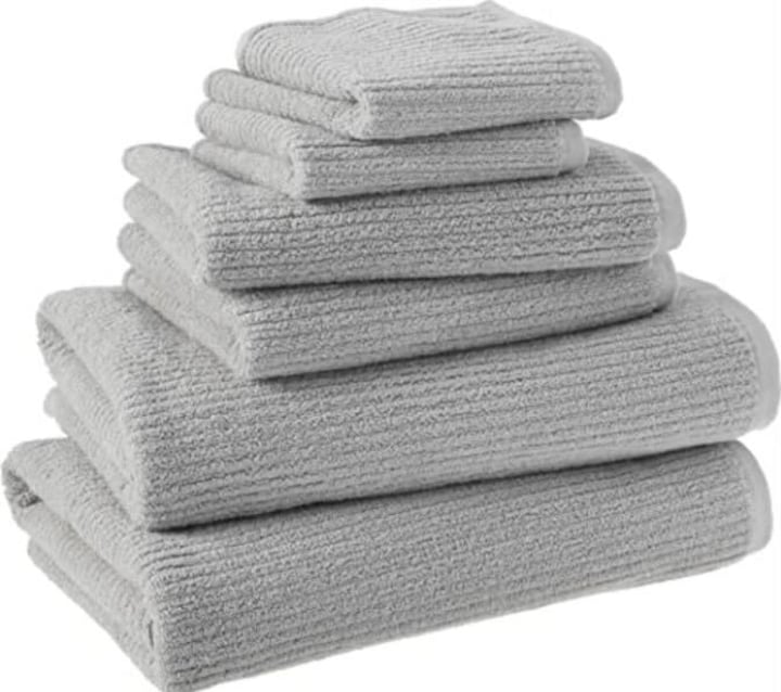 100% Organic Cotton Ribbed Bath Towels