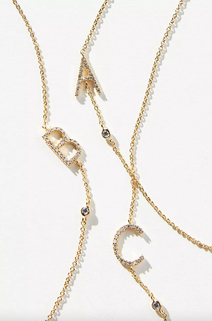 Delicate Monogram Necklace