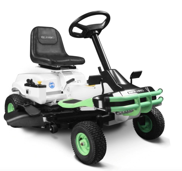 Weibang E-Rider 30in. 72V Lithium-Ion Battery Electric Rear Engine Riding Mower
