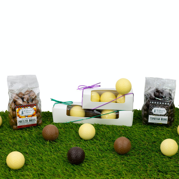 Father&#039;s Day Chocolate Golf Ball Gift Set From Wilbur&#039;s of Maine Chocolate Confections