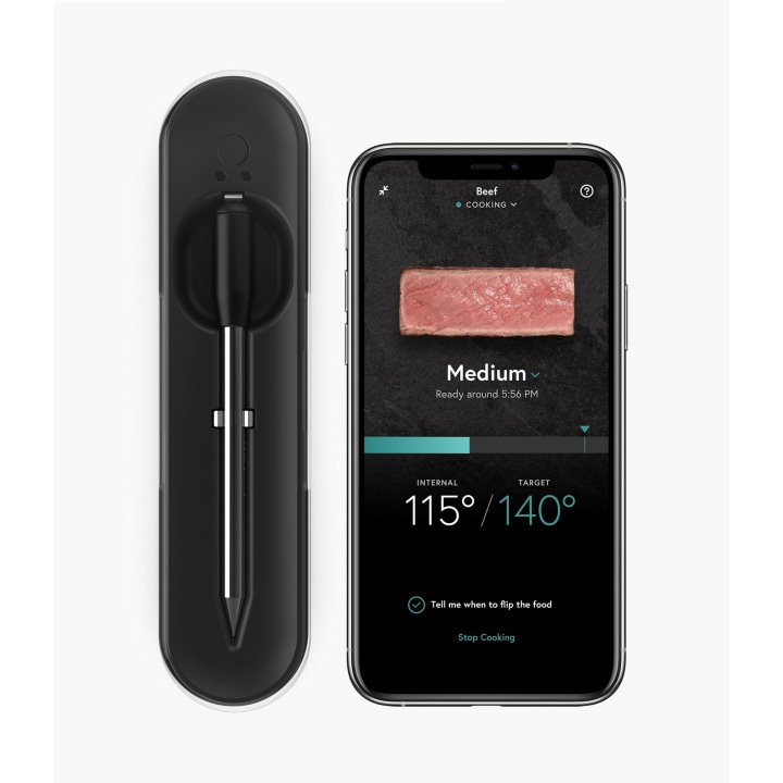 Yummly Digital Probe Bluetooth Compatibility Meat Thermometer in Black | YTE000W5KB