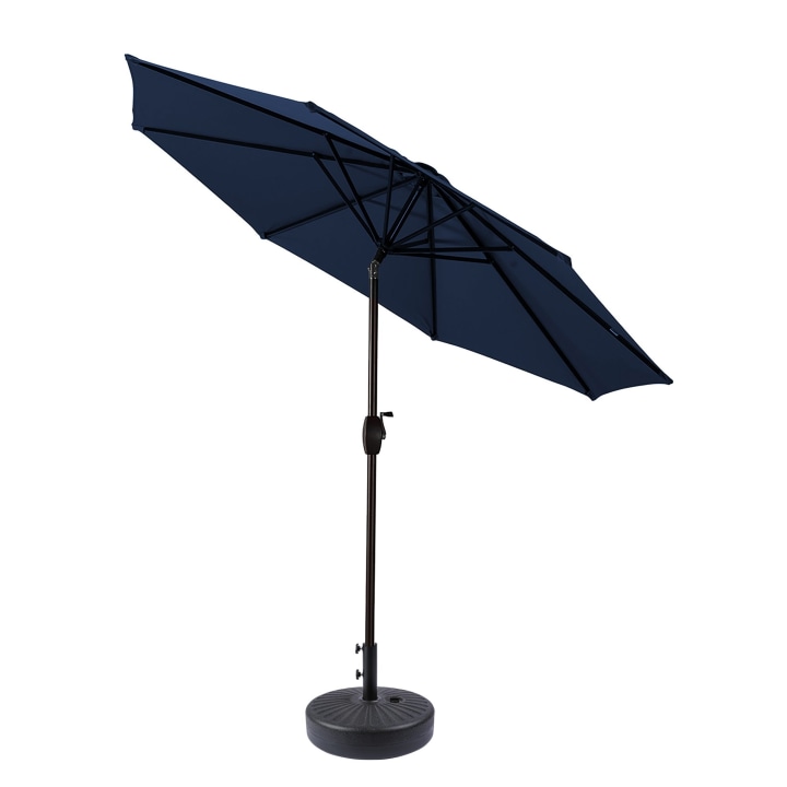 Polytrends Holme 9-foot Steel Market Patio Umbrella with Tilt-and-Crank