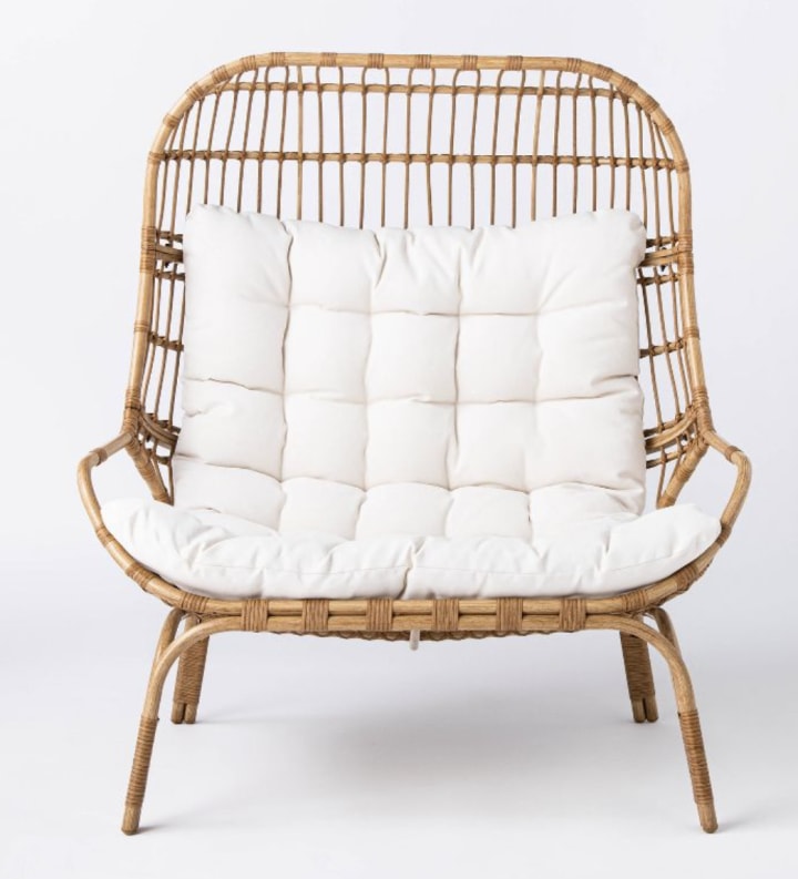 Threshold with Studio McGee Wicker & Metal Patio Egg Chair