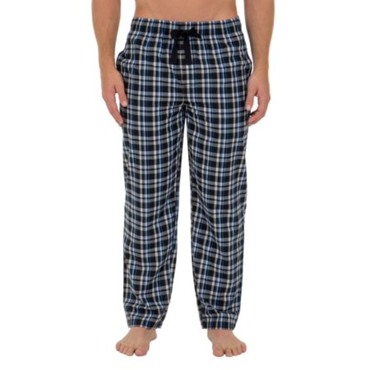 Woven Plaid Pajama Pants