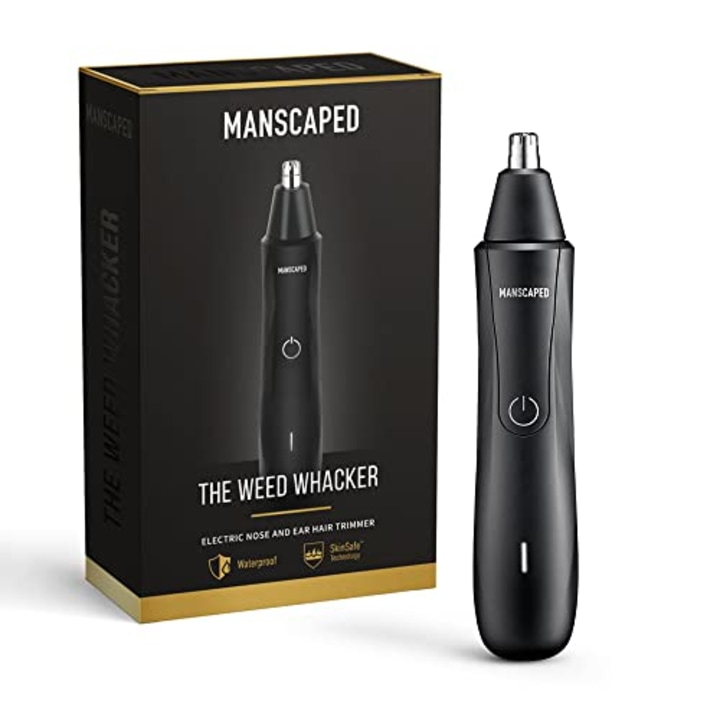 MANSCAPED(TM) The Weed Whacker(TM) Nose and Ear Hair Trimmer - 9,000 RPM Precision Tool with Rechargeable Battery, Wet/Dry, Easy to Clean, Hypoallergenic Stainless Steel Replaceable Blade