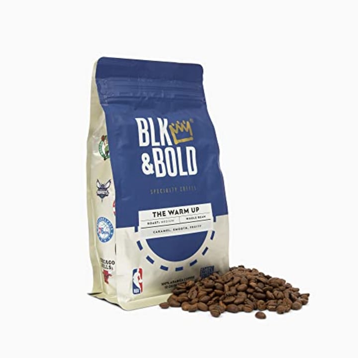 BLK &amp; Bold | Officially Licensed NBA Special Edition Coffee | The Warm Up Blend | Medium Roast | Whole Bean Coffee | 12 oz Eastern Conference Bag