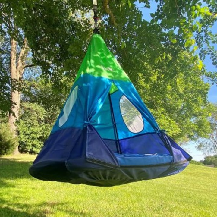 M &amp; M Sales Enterprises, Inc. M &amp; M Outdoor Tent Swing, 39in Platform Swing with Detachable Tent