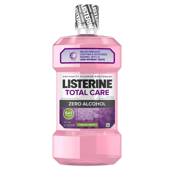 Listerine Total Care Zero Fresh Mint Anticavity Mouthwash For Fresh Breath - 33.8 fl oz