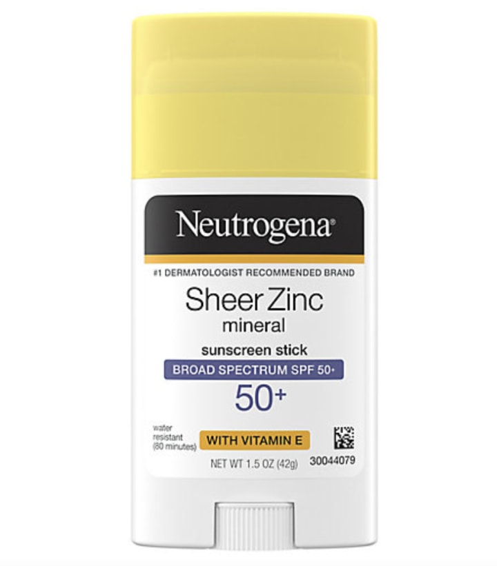 Neutrogena Sheer Zinc Sunscreen Stick SPF 50